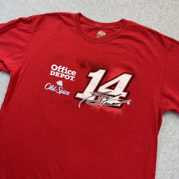 Tony Stewart Nascar Winners Circle Mens Large L Red Racing Graphic Tee READ - Picture 1 of 9